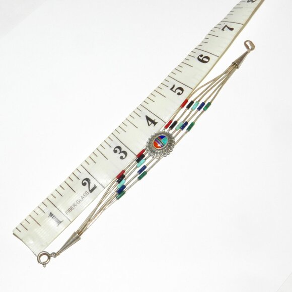 VINTAGE SIGNED QT LIQUID STERLING SILVER BRACELET 7 1/4" LONG - Picture 6 of 14